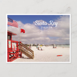 Siesta Key, Florida strand scene foto Briefkaart