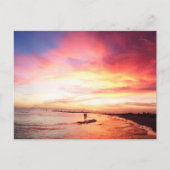 Siesta Key Florida, Summer Night, Sunset Briefkaart (Voorkant)
