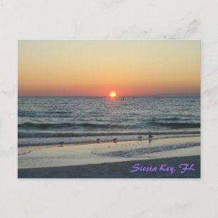 Siesta Key Florida Sunset Briefkaart