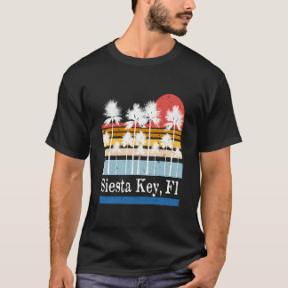 Siesta Key Florida Surf Palm Tree Co T-shirt