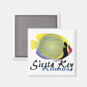 Siesta Key Florida tropische vismagneet Magneet (Voorkant / Achterkant)