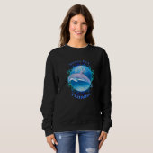 Siesta Key Florida Vacation Souvenir Dolphin Trui (Voorkant volledig)
