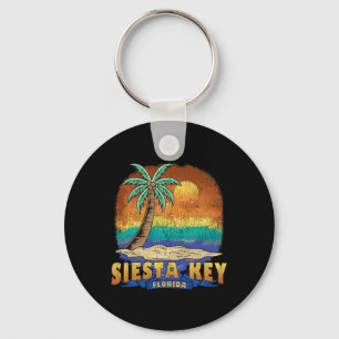 Siesta Key Florida Vintage noodlijdend souvenir Sleutelhanger