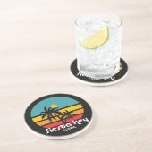 Siesta Key, Florida Zandsteen Onderzetter (Zijkant)