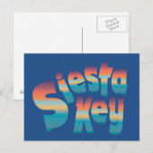 Siesta Key in zonnekleppen Briefkaart (Voorkant / Achterkant)