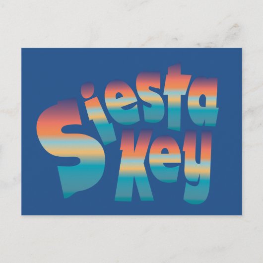 Siesta Key in zonnekleppen Briefkaart (Voorkant)
