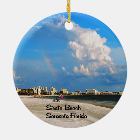 Siesta Key Keramisch Ornament (Achterkant)