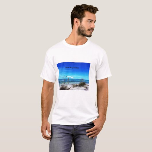Siesta Key Mannen Tee Shirt (Voorkant volledig)