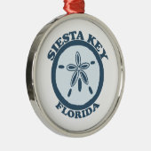 Siesta Key. Metalen Ornament (Rechts)