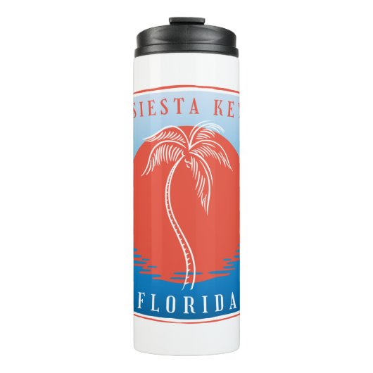 Siesta Key Palm Tree Thermosbeker (Voorkant)