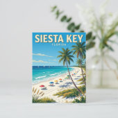 Siesta Key Strand Florida Briefkaart (Staand voorkant)