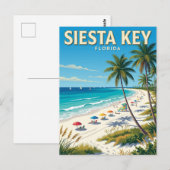 Siesta Key Strand Florida Briefkaart (Voorkant / Achterkant)