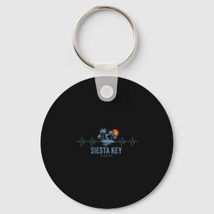 Siesta Key Strand Florida Vintage 80s Zonsondergan Sleutelhanger