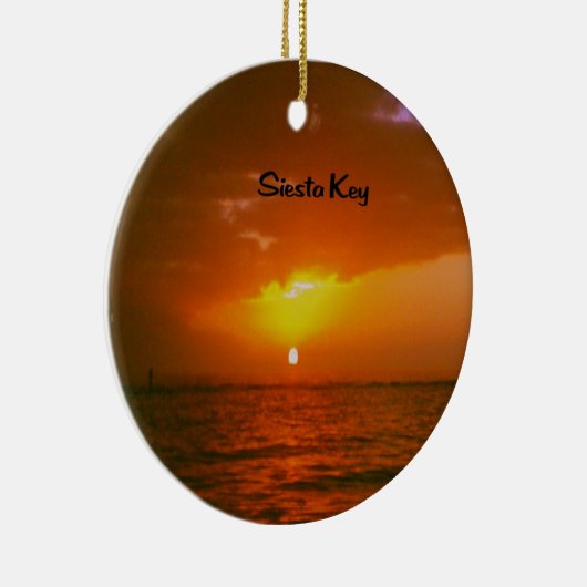 Siesta Key Sunset Keramisch Ornament (Rechts)