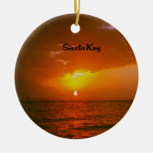 Siesta Key Sunset Keramisch Ornament (Voorkant)