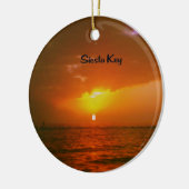 Siesta Key Sunset Keramisch Ornament (Links)