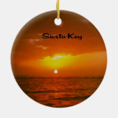 Siesta Key Sunset Keramisch Ornament (Achterkant)