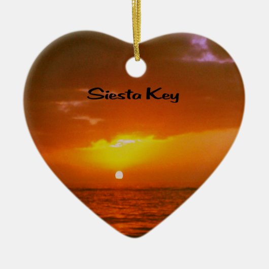 Siesta Key Sunset Keramisch Ornament (Voorkant)