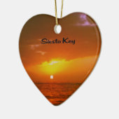 Siesta Key Sunset Keramisch Ornament (Links)