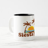 Siesta Key. Tweekleurige Koffiemok (Voorkant links)