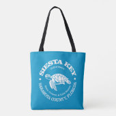 Siesta Key (zeeschildpad) Tote Bag (Achterkant)