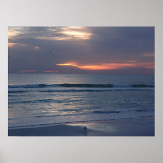 Siesta Key Zonsondergangen Poster