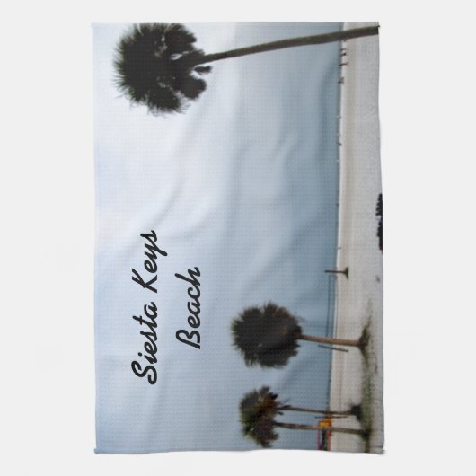 Siesta Keys Beach, Florida Keukenhanddoek (Verticaal)