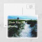 Siesta Keys Beach, Florida kleding Briefkaart (Voorkant / Achterkant)