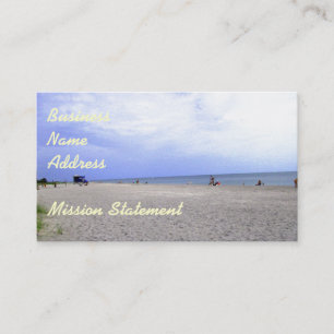 Siesta Keys zand- en strandthematische merchandise Visitekaartje