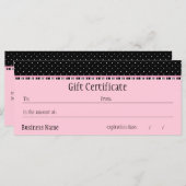 Siesta Motel Cadeaubon (Voorkant / Achterkant)