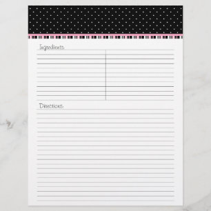 Siesta Motel Recipe Letterhead - TBA