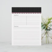 Siesta Motel Recipe Letterhead - TBA (Staand voorkant)