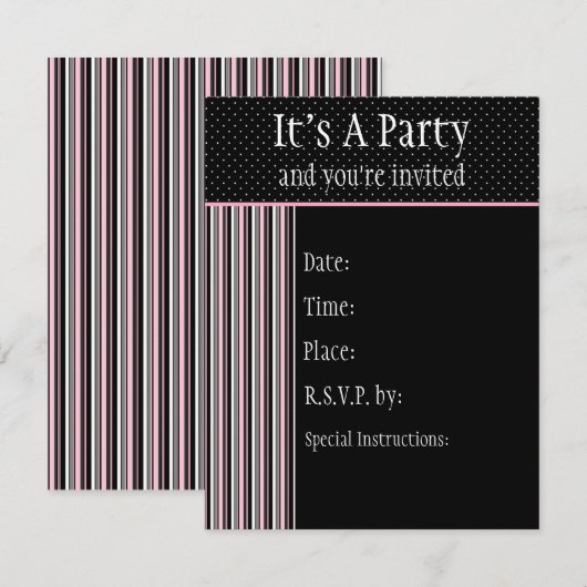 Siesta Motel Uitnodiging (Voorkant / Achterkant)