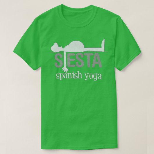 SIESTA SPANISH YOGA T-SHIRT (Design voorkant)