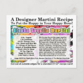Siesta Tequila Martini Recept Briefkaart (Voorkant)
