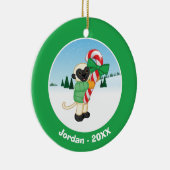 Sifaka Lemur Keramisch Ornament (Rechts)