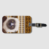 Sifaka Lemur Madagascar Wildlife Bagagelabel (Voorkant (horizontaal))