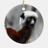 Sifaka Lemur Ornament (Achterkant)
