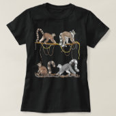 Sifakas Monkey Zoo Dierenvriend Madagascar Lemur T-shirt (Design voorkant)