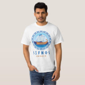 Sifnos, Griekenland Grieks scheepsontwerp Mannen T-shirt (Voorkant volledig)