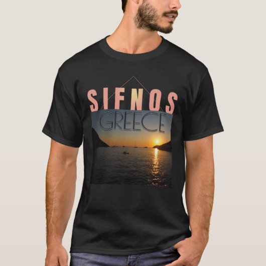 Sifnos, Griekenland T-shirt (Voorkant)