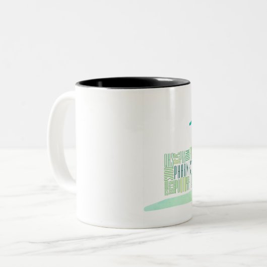 Sig-code Tweekleurige Koffiemok (Voorkant links)