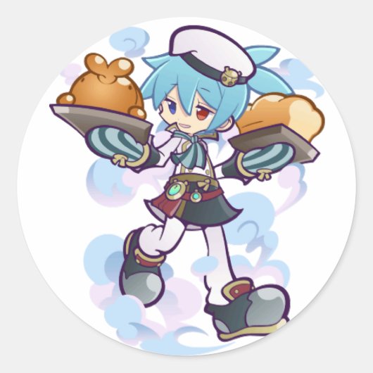 Sig Puyo Puyo - Baker Sig Ronde Sticker (Voorkant)