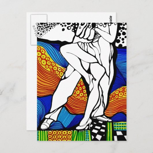 Siga el Baile Briefkaart (Voorkant / Achterkant)