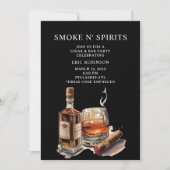 Sigaar en Bar Vrijgezellenfeest Kaart (Voorkant)