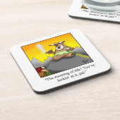 Sigaar en Scotch Humor Onderzetter Set (Linkerzijde)