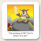 Sigaar en Scotch Humor Onderzetter Set (Voorkant)