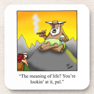 Sigaar en Scotch Humor Onderzetter Set