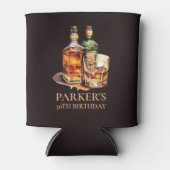 Sigaar en Whisky Mannen Blikjeskoeler (Voorkant)