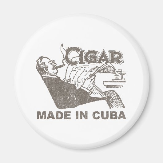 Sigaar gemaakt in Cuba Magneet (Voorkant)